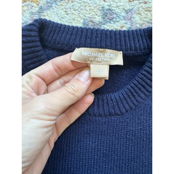 Michael Kors Collection Cashmere Crop Top Sweater - Picture 2 of 4